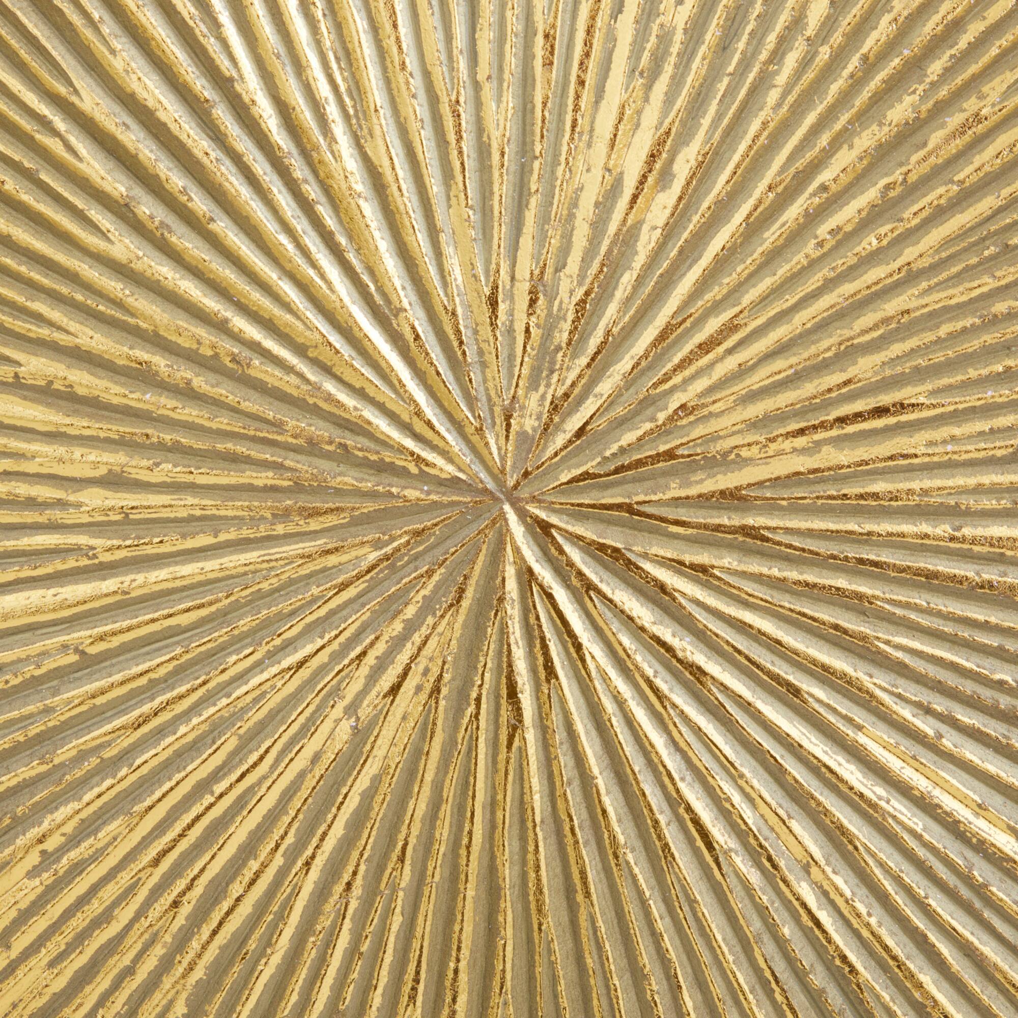 CosmoLiving by Cosmopolitan Gold Metal Contemporary Sculpture, 23" x 18" x 4"